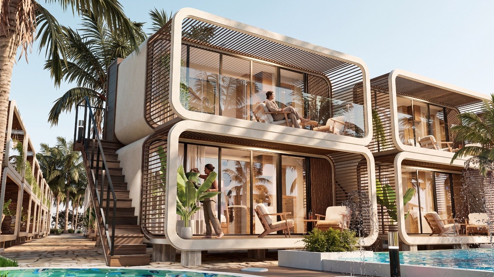 Fachada de las suites Ocean Glamping