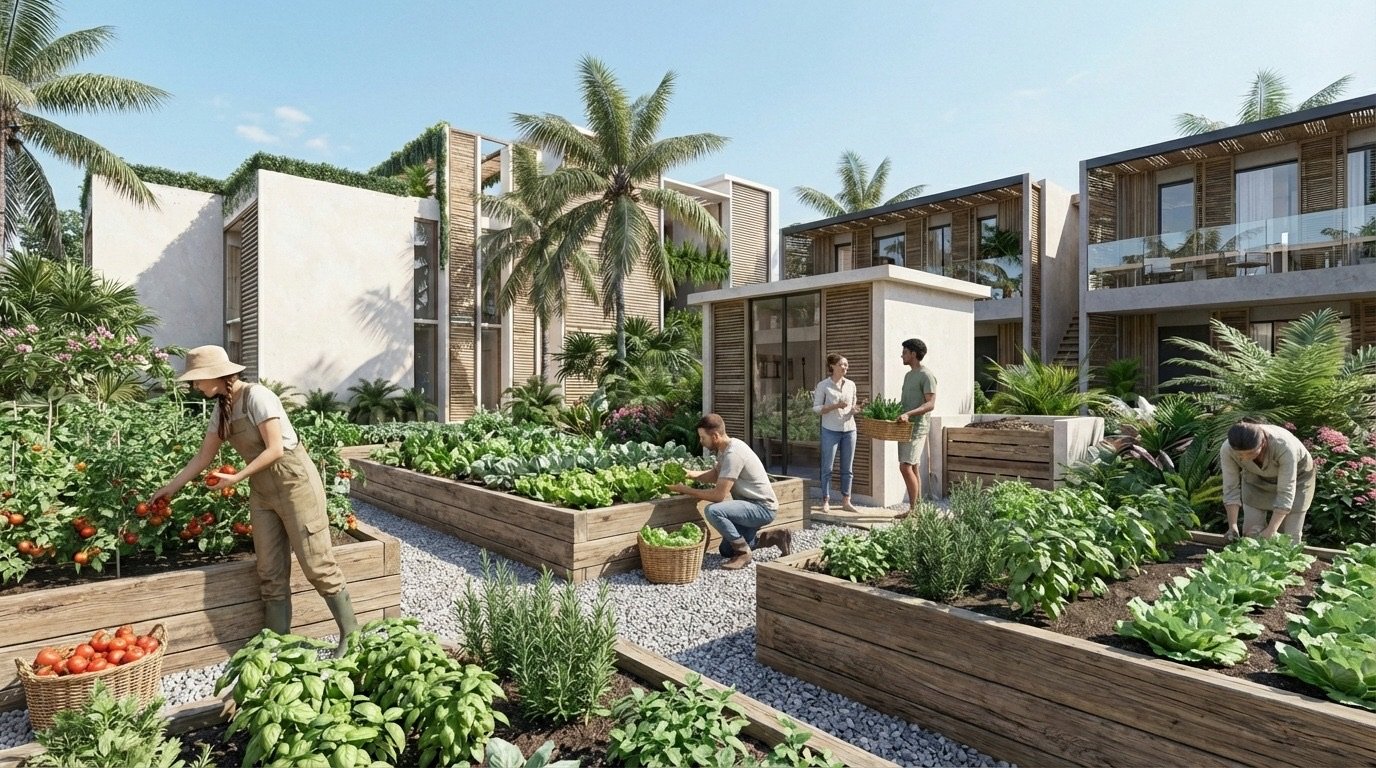 Huerta comunitaria de Ocean Wellness